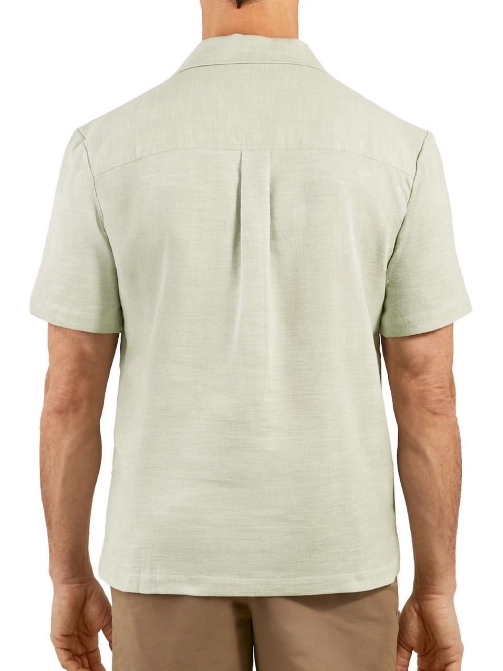 Sperry Green Short Sleeve Button Down Camp Collar Shirt Mens L NWT - Picture 2 of 8